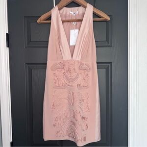 Tibi Silk Dress Blush Pink Sleeveless Size 4 NWT